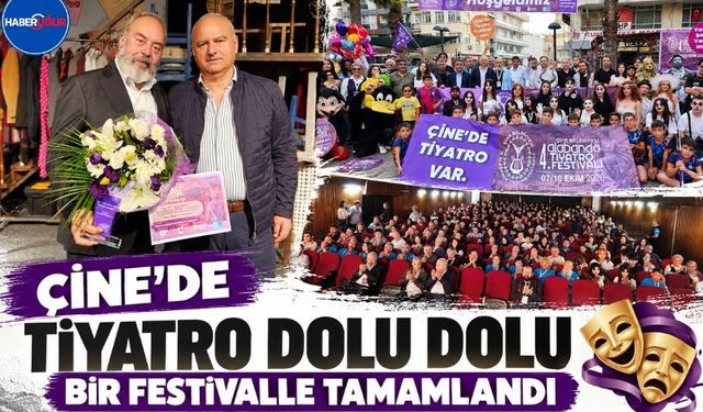 Çine’de Tiyatro Dolu Dolu Bir Festivalle Tamamlandı