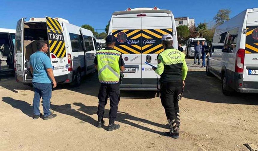 Çine’de okul servis araçları denetlendi