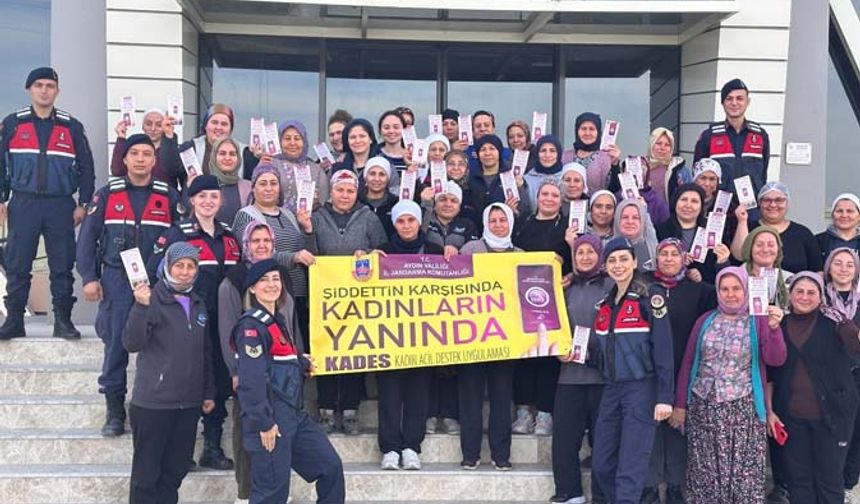 Çine’de 62 kadına KADES eğitimi verildi