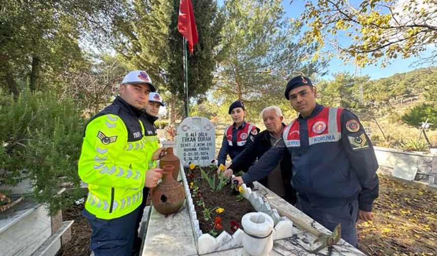 Çine'de Jandarma Şehit Ailesini Unutmadı