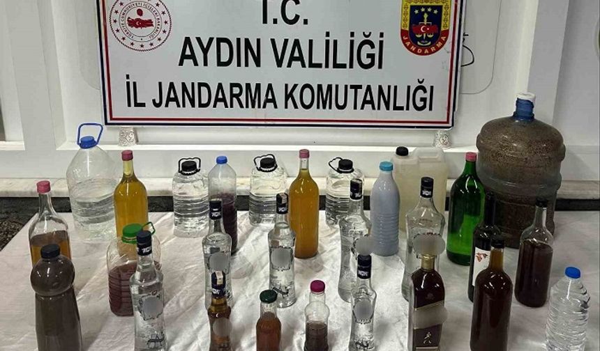 Çine Karakollar Mahallesinde sahte alkol üreticisi yakalandı