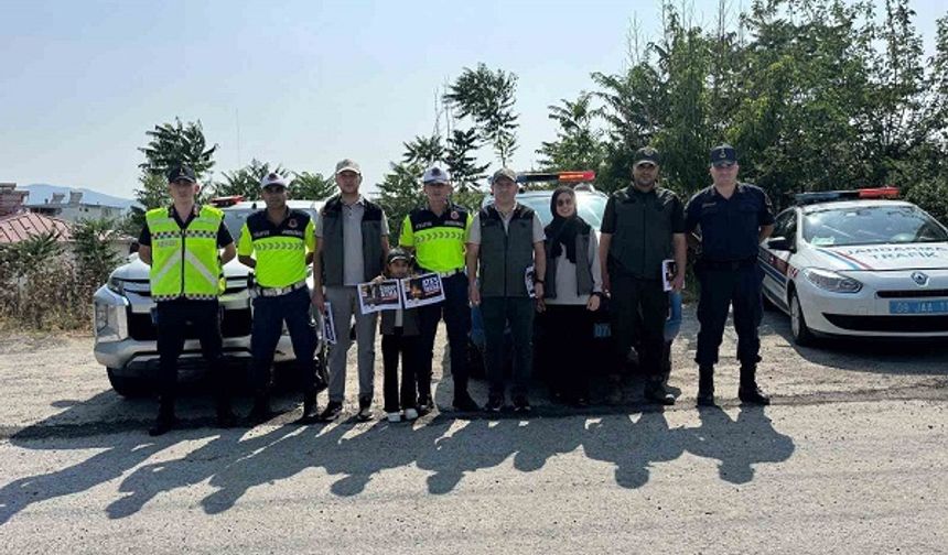 Çine Trafik Kontrol Noktasında vatandaşlar uyarıldı