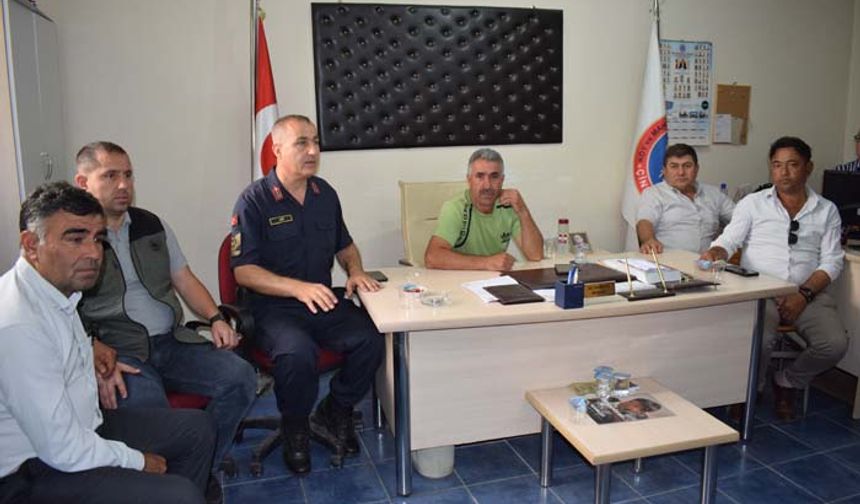 Çineli muhtarlar, orman yangınları konusunda bilgilendirildi