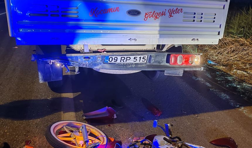 Trafik kazasında motosiklet sürücüsü hayatını kaybetti