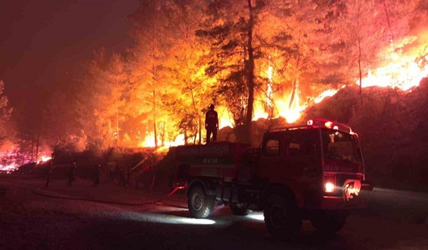 Çine Soğukoluk’ta Çıkan Yangın Milas’da Devam Ediyor
