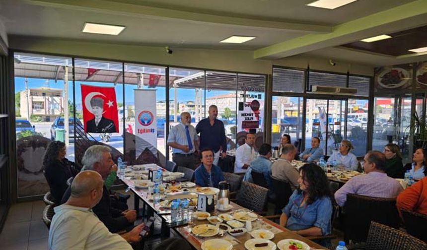 Eğitim-İş Çine Temsilciliği Üyeleri Dayanışma Kahvaltısında Buluştu