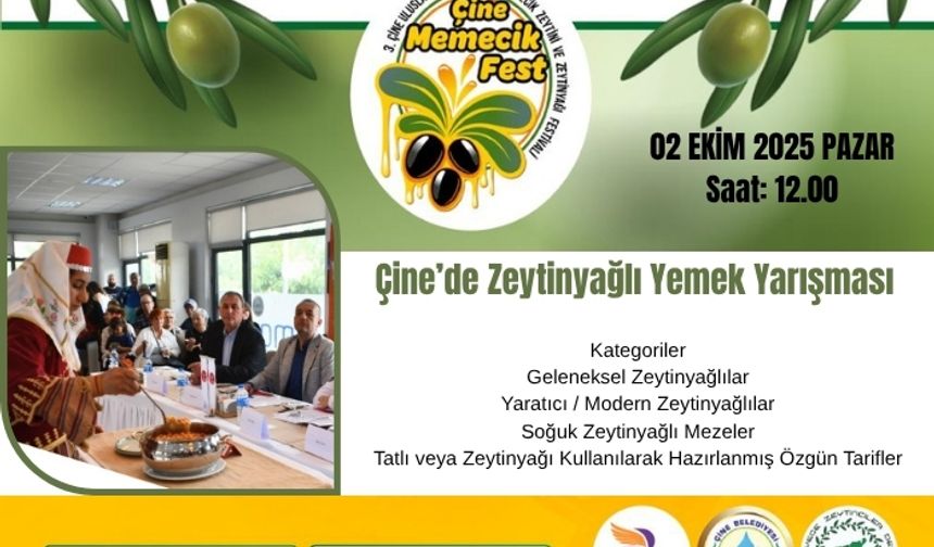 Çine’de Zeytinyağlı Yemek Yarışması Başlıyor