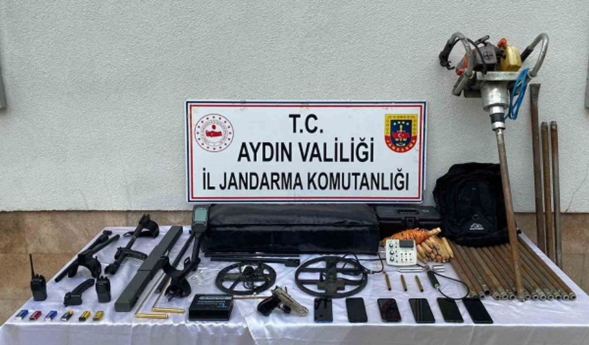 Çine’de ve Karpuzlu’da kaçak kazı operasyonu