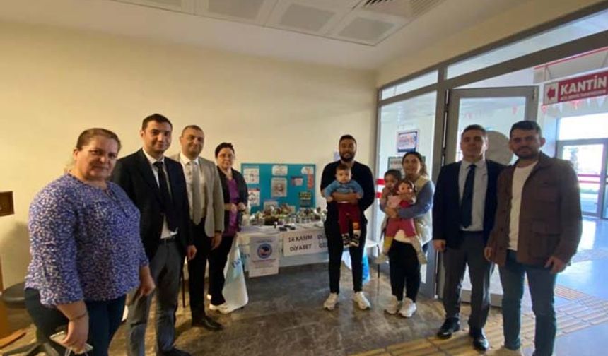 Çine’de diyabet farkındalığı için kan şekeri ölçüldü