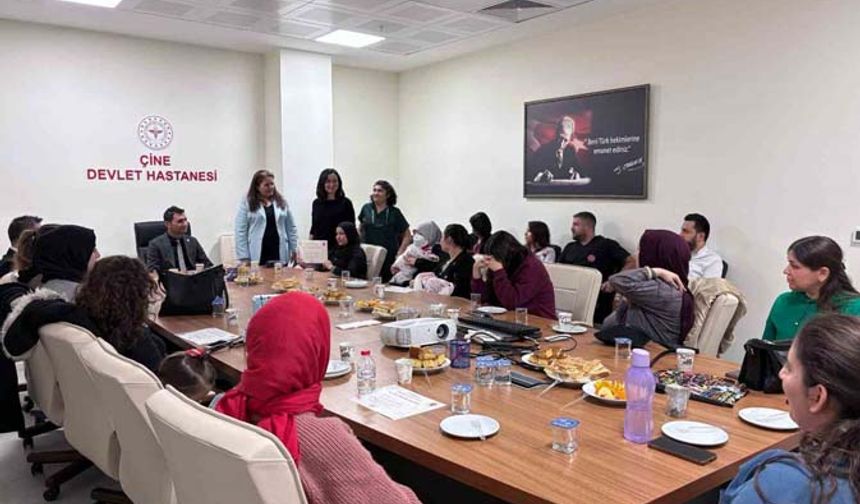 Çine’de anne adaylarına katılım belgesi