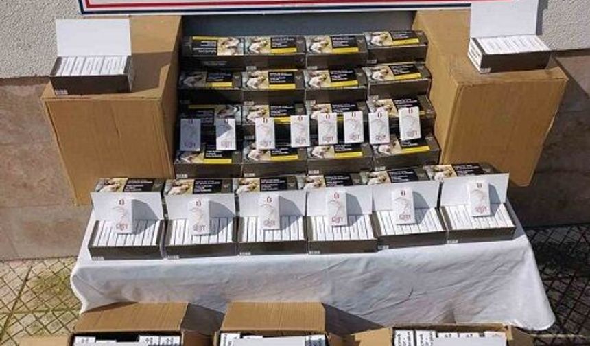 Çine’de 55 bin adet kaçak makaron ele geçirildi