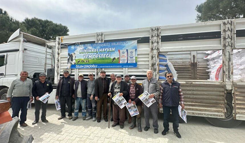 Aydın BŞB’den Üreticiye Can Suyu: Karakollar’da Yem Desteği Sevinci