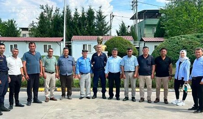 Çine Muhtarlarından Jandarma’ya 187. Yıl Ziyareti