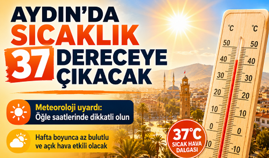 Aydın’da Termometreler 37 Dereceyi Gösterecek