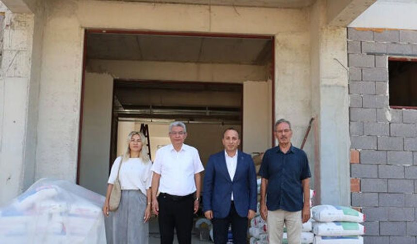 Çine’deki 71 yıllık okulun yerinde yeni eğitim yuvası yükseliyor