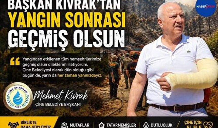 Başkan Kıvrak'tan Yangın Sonrası Geçmiş Olsun ve Dayanışma Mesajı