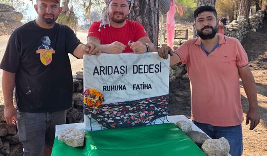 Yangının Ardından Umut Oldular: Çineli Gençlerden Arıdaşı Dede Türbesi'ne Gönüllü Dokunuş