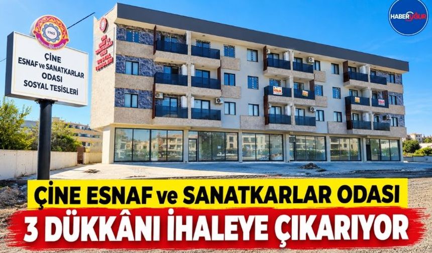 Çine’de 3 Dükkân İhaleye Çıkıyor