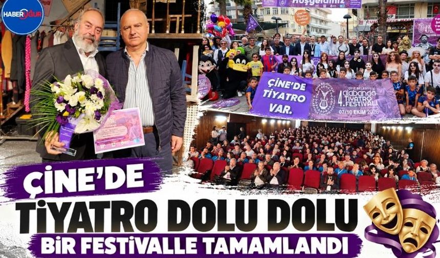 Çine’de Tiyatro Dolu Dolu Bir Festivalle Tamamlandı